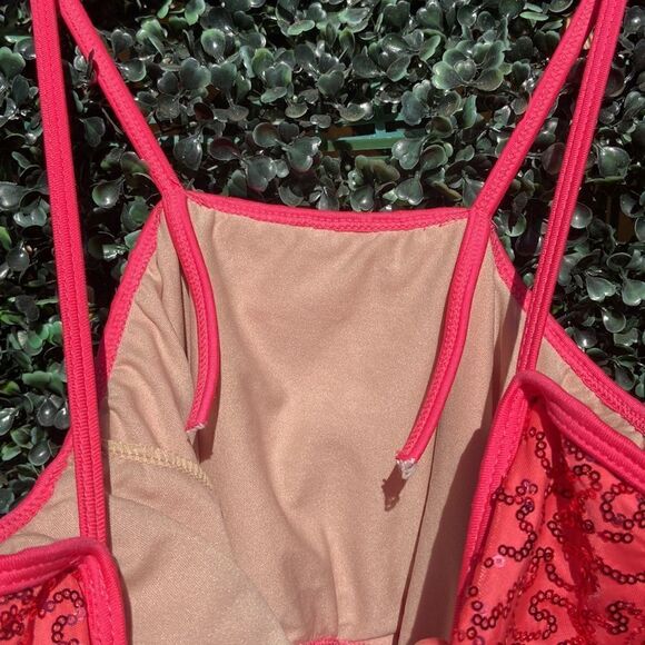 Weismann Girls Sequins Dance Leotard Size LC - Picture 6 of 9